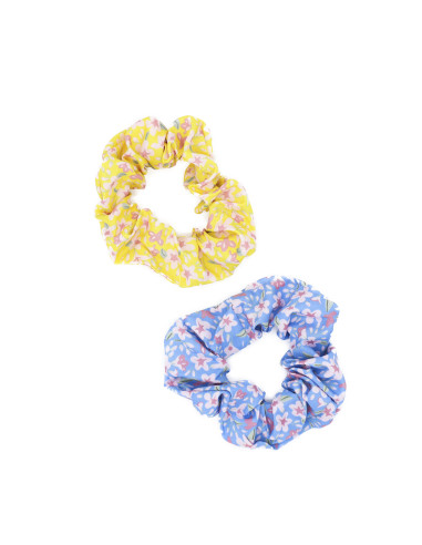 Pack 2 scrunchies amarillo y azul