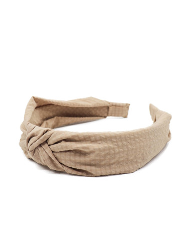 Diadema infantil beige