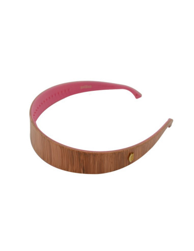 Diadema Playful Softness Madera y Fucsia