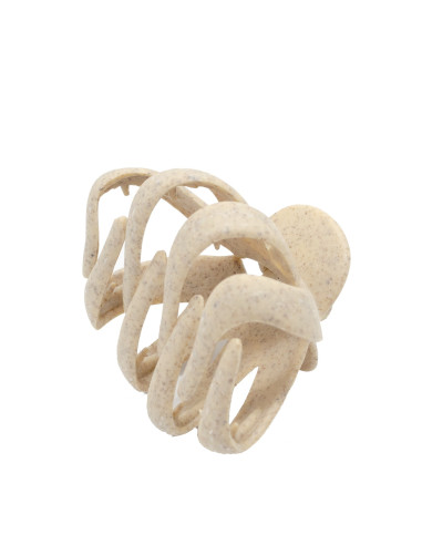 Pinza mediana eco Ponette Natural redondeada beige