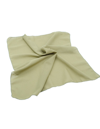 Turbante pañuelo en tejido tipo gasa con tono verde oliva
